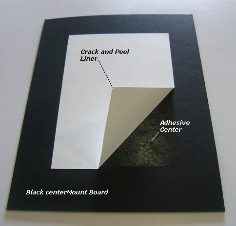 CenterMount Black Photo Boards - Letter Size Black